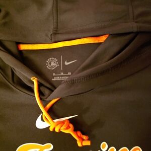 Nike Black and Orange Hoodie